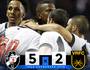 Vasco 5 a 2 Volta Redonda (Reprodução/Twitter)