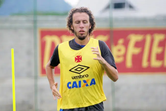 Rafael Galhardo em treino do Vasco