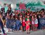 Crianças da escola São Pedro, na comunidade Quilombo de Bom Jardim, recebeu a ação social da Torcida (Torcida Ira Jovem)