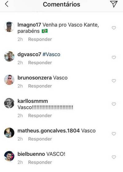 Instagram de Kanté