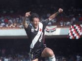 Sorato comemora o gol do título brasileiro do Vasco sobre o São Paulo, em 1989 (Custódio Coimbra/Arquivo)