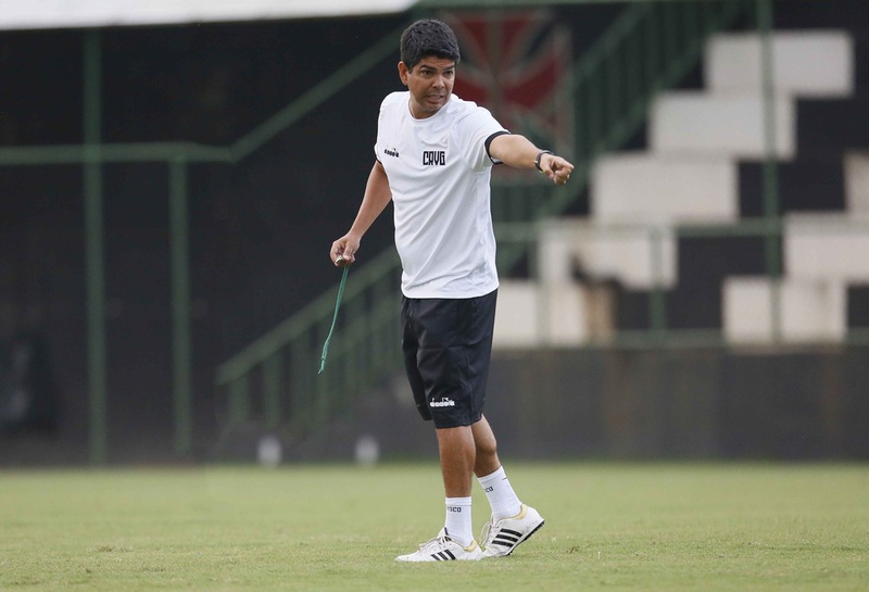 Marcos Valadares durante treino do Vasco