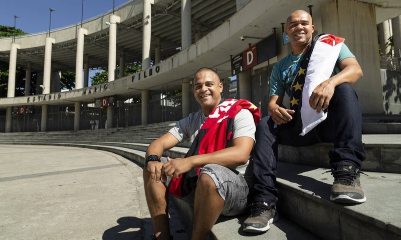 Michel e Cristiano, ex-jogadores de Flamengo e Vasco