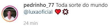 Pedrinho, sobre Luxa