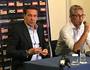 Vanderlei Luxemburgo e Alexandre Campello em coletiva de apresentação do treinador (Bruno Braz)