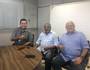 Walmer, Jairzinho e João Ernesto posam para foto no Centro de Memória (Matheus Babo/Vasco)