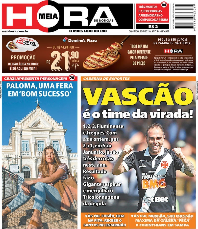Jornal Meia Hora - 21 de julho