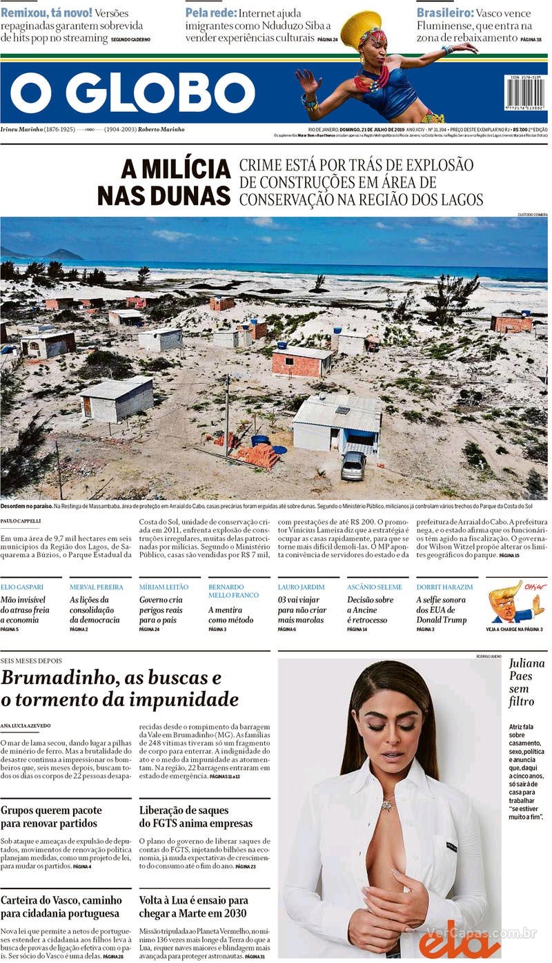 O Globo / 21 de Julho