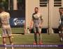 Jogadores se preparam para jogo contra o Fluminense (Globo Esporte/Reprodução)