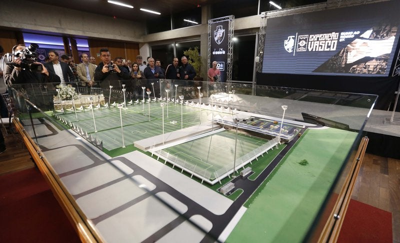 Vasco divulga vídeo da construção dos muros do novo CT ...