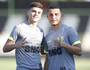Gabriel Pec e Bruno Gomes em treino (Rafael Ribeiro/Vasco.com.br)