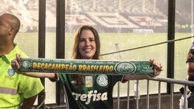 Palmeirense Giulianna Selingardi se associou ao Vasco por admiração ao clube e laço familiar