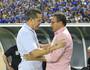 Argel e Luxemburgo no Rei Pelé antes do jogo CSA x Vasco (Ailton Cruz - Gazeta de Alagoas)
