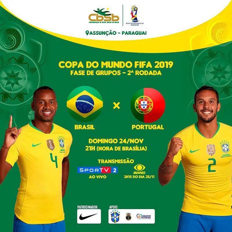 ⚽ Amanhã (24/11), tem jogo do Brasil! ⏰ O nosso horário de