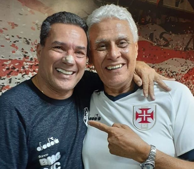 Roberto Dinamite e Vanderlei Luxemburgo