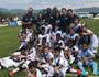 Sub-9: Jogadores e comissão técnica da equipe comemoram o título da TG (Divulgação/Vasco)