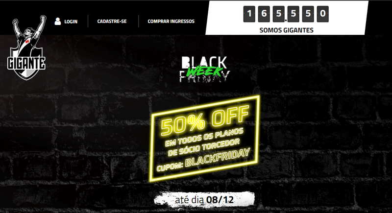 Vasco ultrapassa a marca de 165 mil sócios torcedores