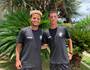 João Pedro (esquerda) e Arthur (direita) (Site oficial do Vasco/Reprodução)