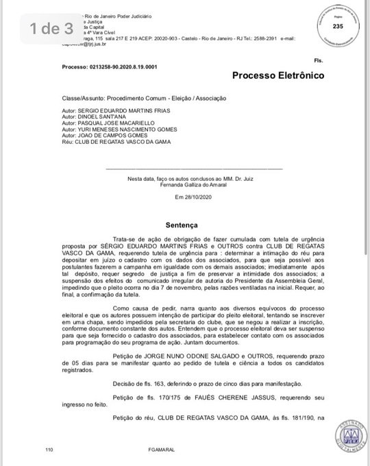 Justiça nega pedido de Sérgio Frias