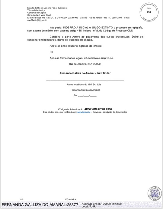 Justiça nega pedido de Sérgio Frias