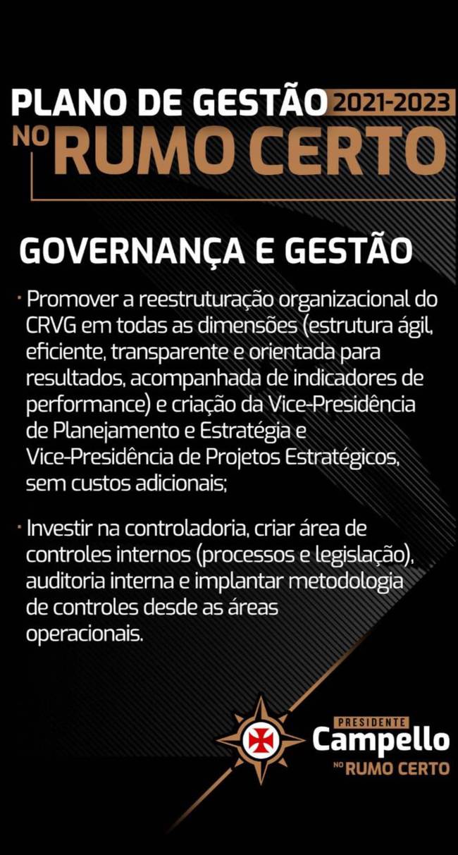 Plano de Gestão da Chapa No Rumo Certo 2