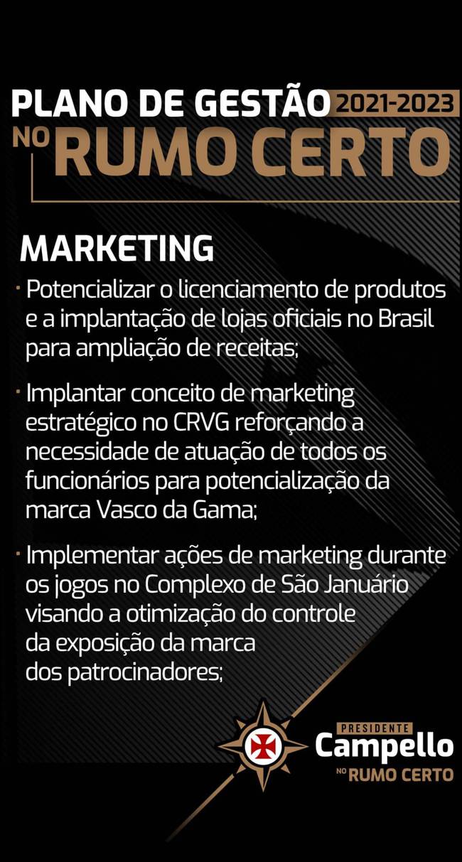 Plano de Gestão de Marketing da Chapa 'No Rumo Certo'