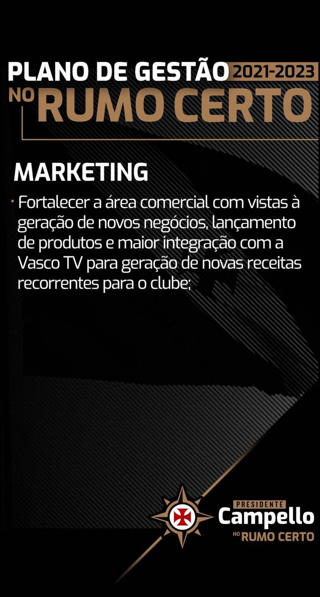 Plano de Gestão de Marketing da Chapa 'No Rumo Certo'
