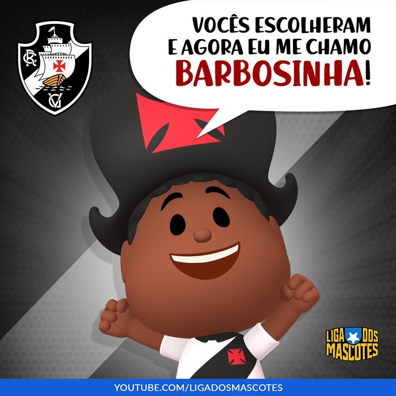 Barbosinha é escolhido por sócios para ser o nome do mascotinho do Vasco SuperVasco Barbosinha é escolhido por sócios para ser o nome do mascotinho do Vasco SuperVasco