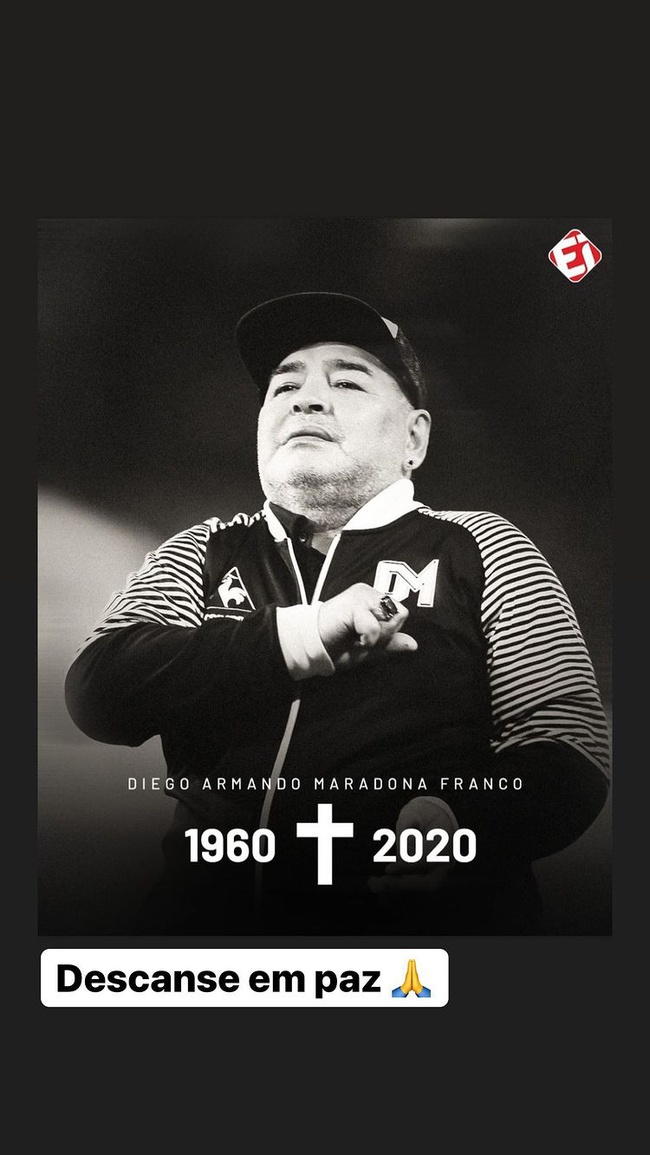 Tiago Reis presta homenagem a Maradona
