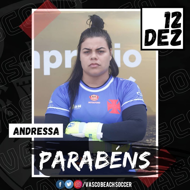 Andressa, goleira do Beach Soccer