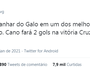 Torcedor 'prevê' resultado da vitória do Vasco sobre o Atlético-MG (Reprodução/Twitter)