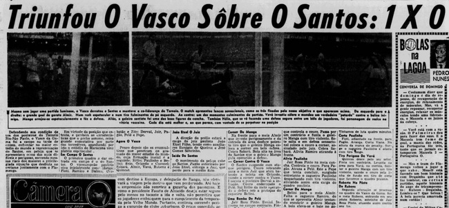 Vasco 1 x 0 Santos
