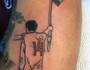 Torcedor faz tatuagem de Germán Cano (Arquivo pessoal/Rodrigo Veloso)