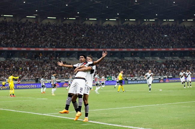 Andrey Santos comemora gol contra o Atlético-MG