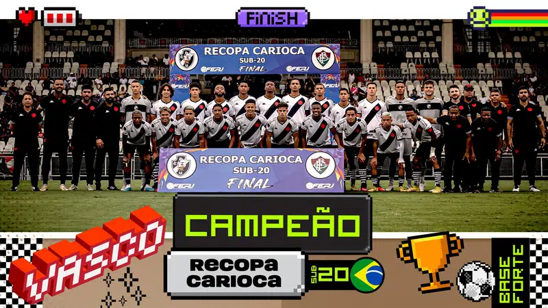 Sub 20 Jogadores Do Vasco Comemoram A Conquista Da Recopa Carioca