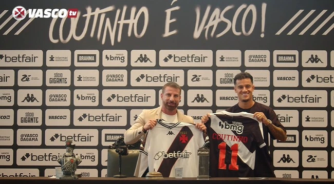 Philippe Coutinho é apresentado no Vasco