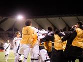 Jogadores comemoram gol contra o Audax Italiano. (Dikran Sahagian/Vasco)