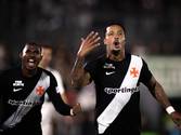 David comemora gol contra o Olimpia (Matheus Lima/Vasco)