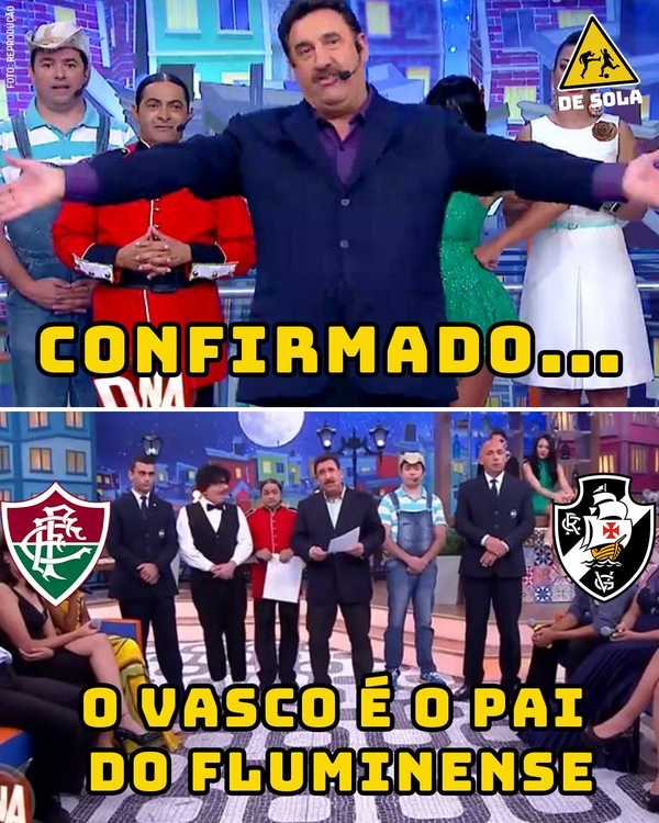 Meme Vasco elimina o Fluminense — Foto: Reprodução